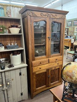 Antique China Kitchen Hutch