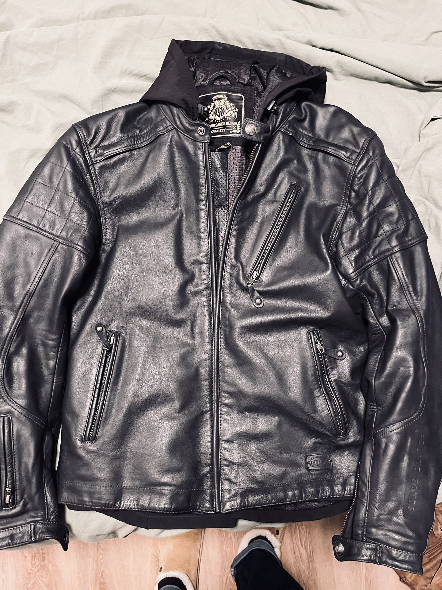roland sands ronin tobacco Perforated Leather Jacket Roland Sands Maven CE Leather Jacket By definition RSD release new jacket range