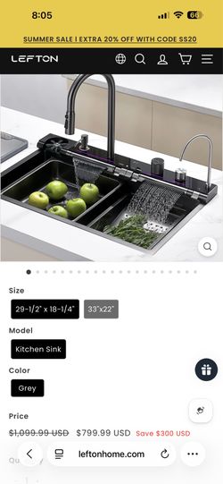 Lefton sink brand new in box