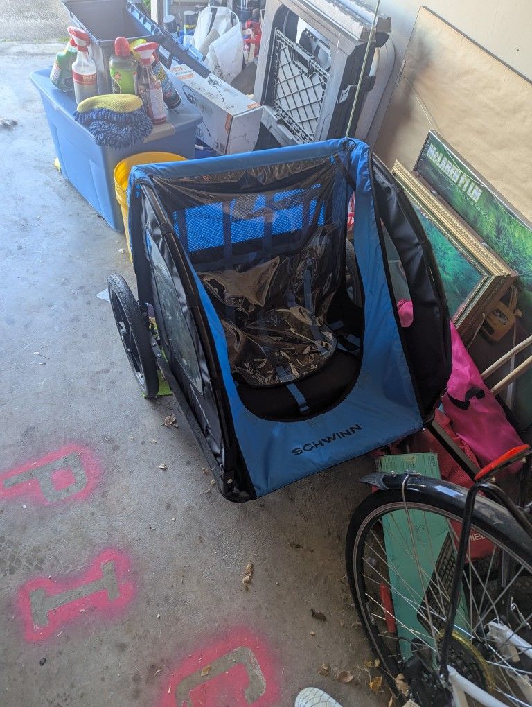Schwinn Bike Pull Behind Kid Carrier