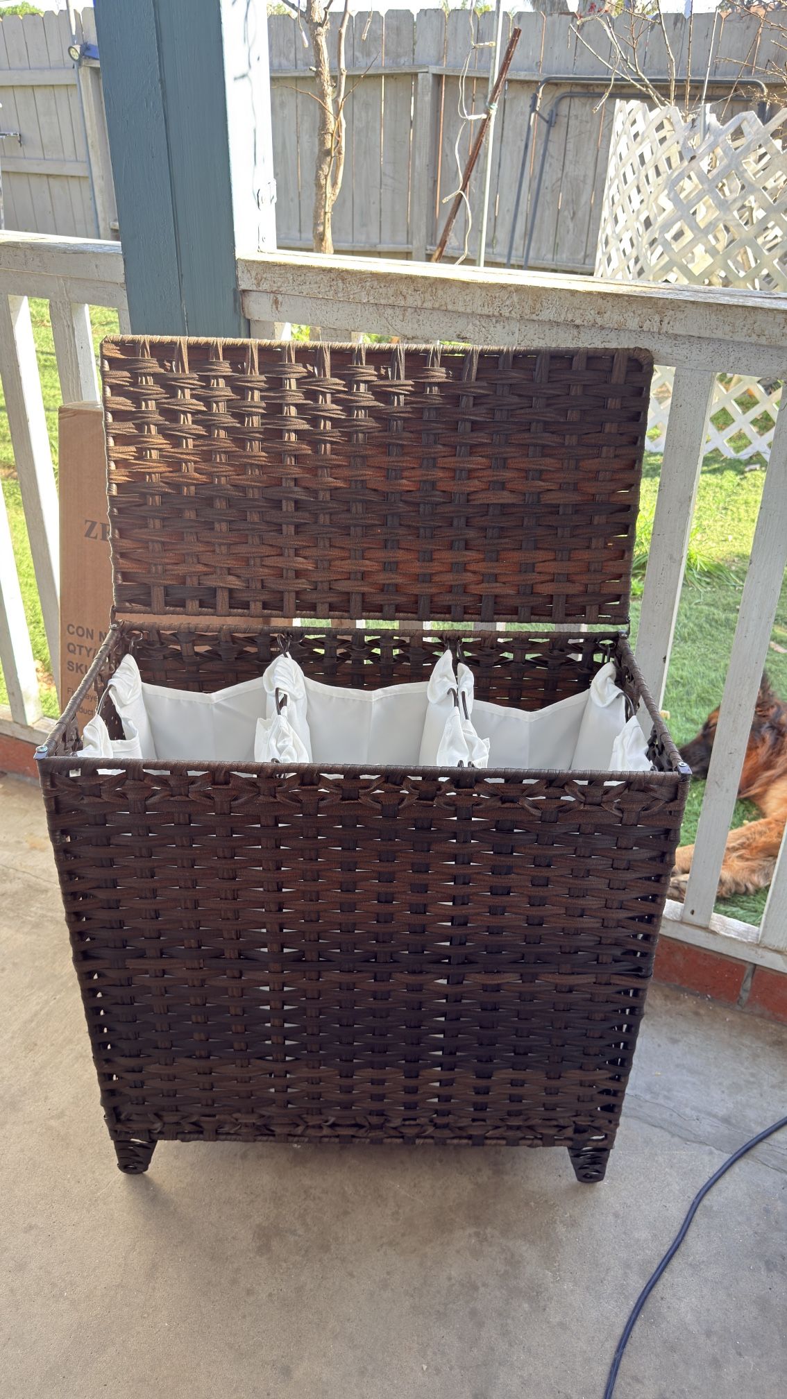 New!laundry hamper 3/1 H26 L25 W 13