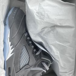 Brand New Air Jordan 5 Wolf Grey Size 11 With Original Box