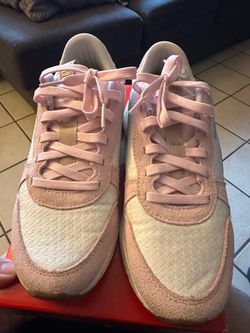 Nike Women's Pink Suede Low-Top Sneakers