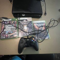 Xbox 360 Slim 4 Gig W Game And Control 