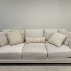Cream Japandi Sofa from Living Spaces 60% off OBO