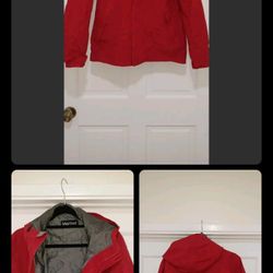 Marmot Northface Men's Medium Rain Proof Jacket Red Zip