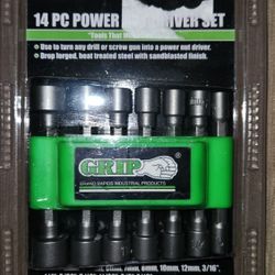 Grip 14pc Power Nut Driver Set