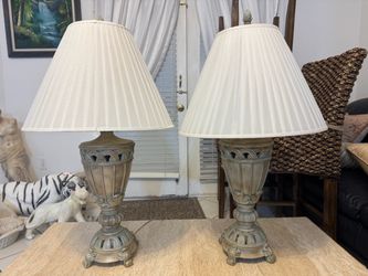 Silver Resin Table Lamps