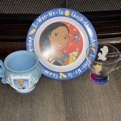 Vintage Plate And Cups