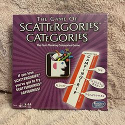 The Game Of Scattergories Categories New