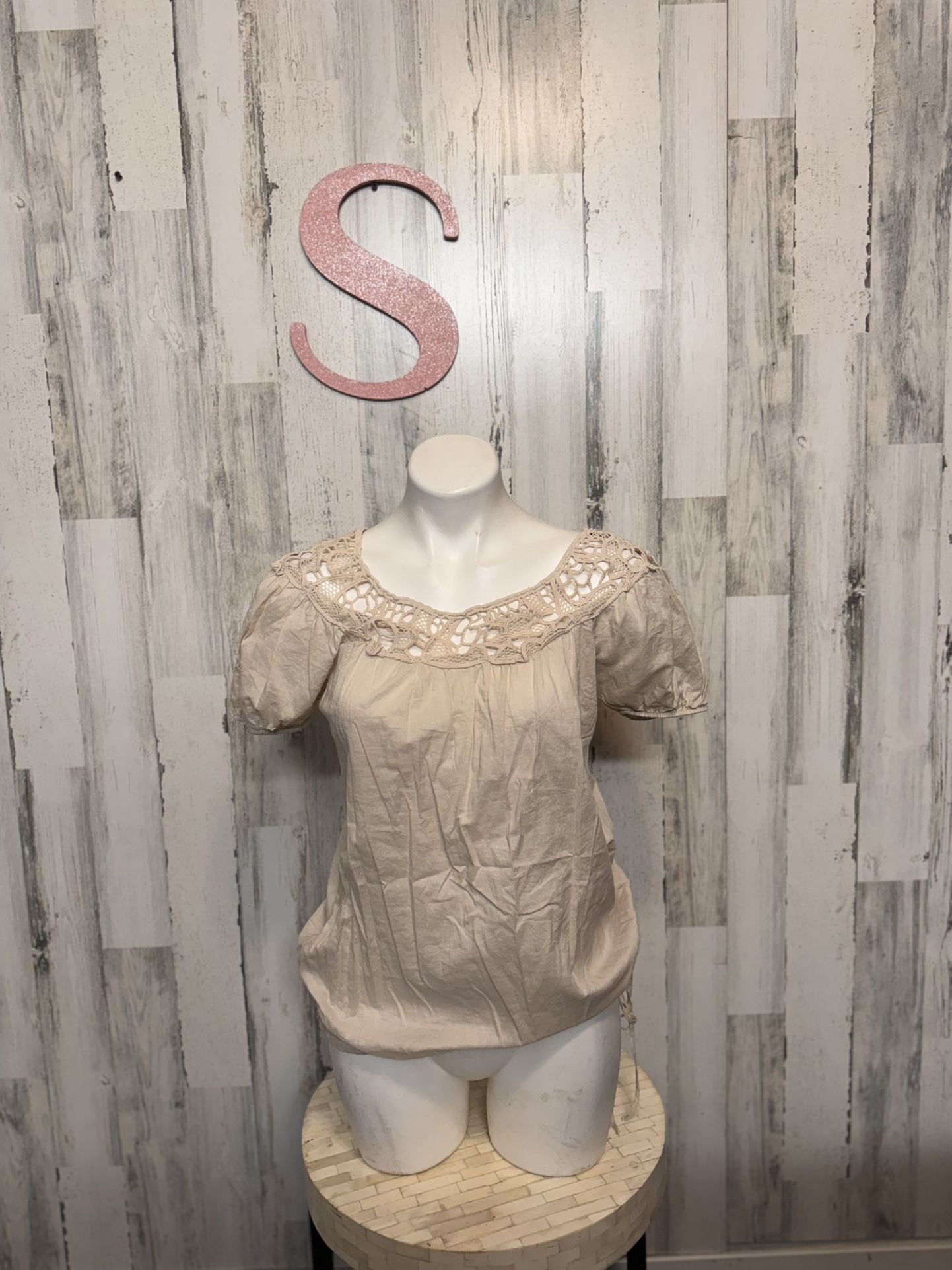 Tan Blouse Tank Top