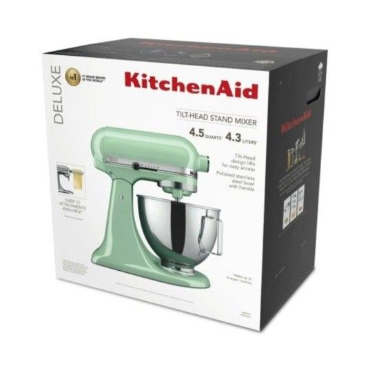 KITCHENAID Deluxe 4.5 Quart Tilt-Head Stand Mixer (Model: KSM97PT - Color: Pistachio)