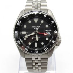 Seiko 5 Sports SSK001 SKX Sports GMT Series Steel Bracelet Men's Watch 4R34-00A0
