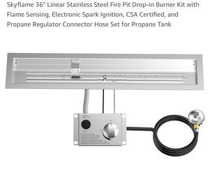 Fire pit burner kit