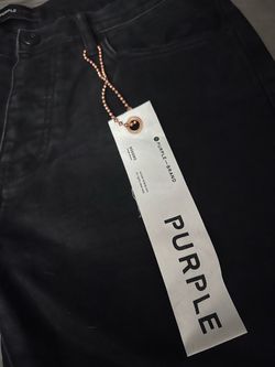 Purple Brand Black Coated Jeans with Tag