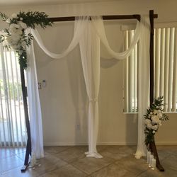 Wedding/ Occasion Flowers, Drapes, And Arch