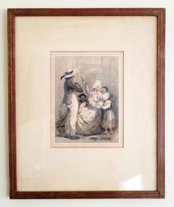 Francois Hippolyte Lalaisse Le Rouet Antique Breton Lithograph 19th C