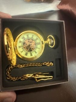 Mechanical Skeleton Pocket Watch