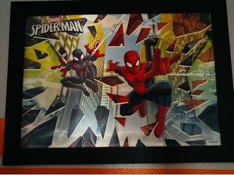 Spider-Man 3D  photo framed