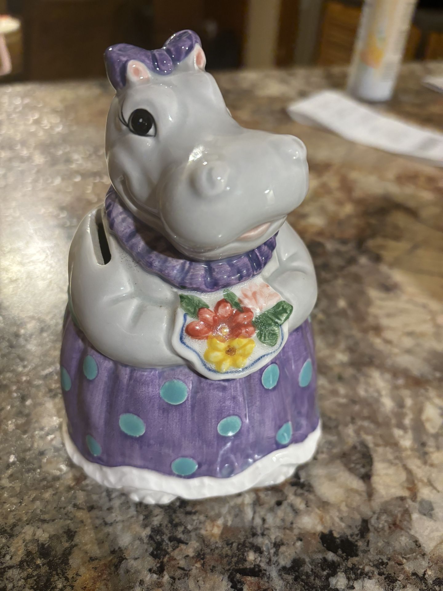 Mary Ann Baker Music Bank Purple Hippo Made In Japan Fully Functional & Tested