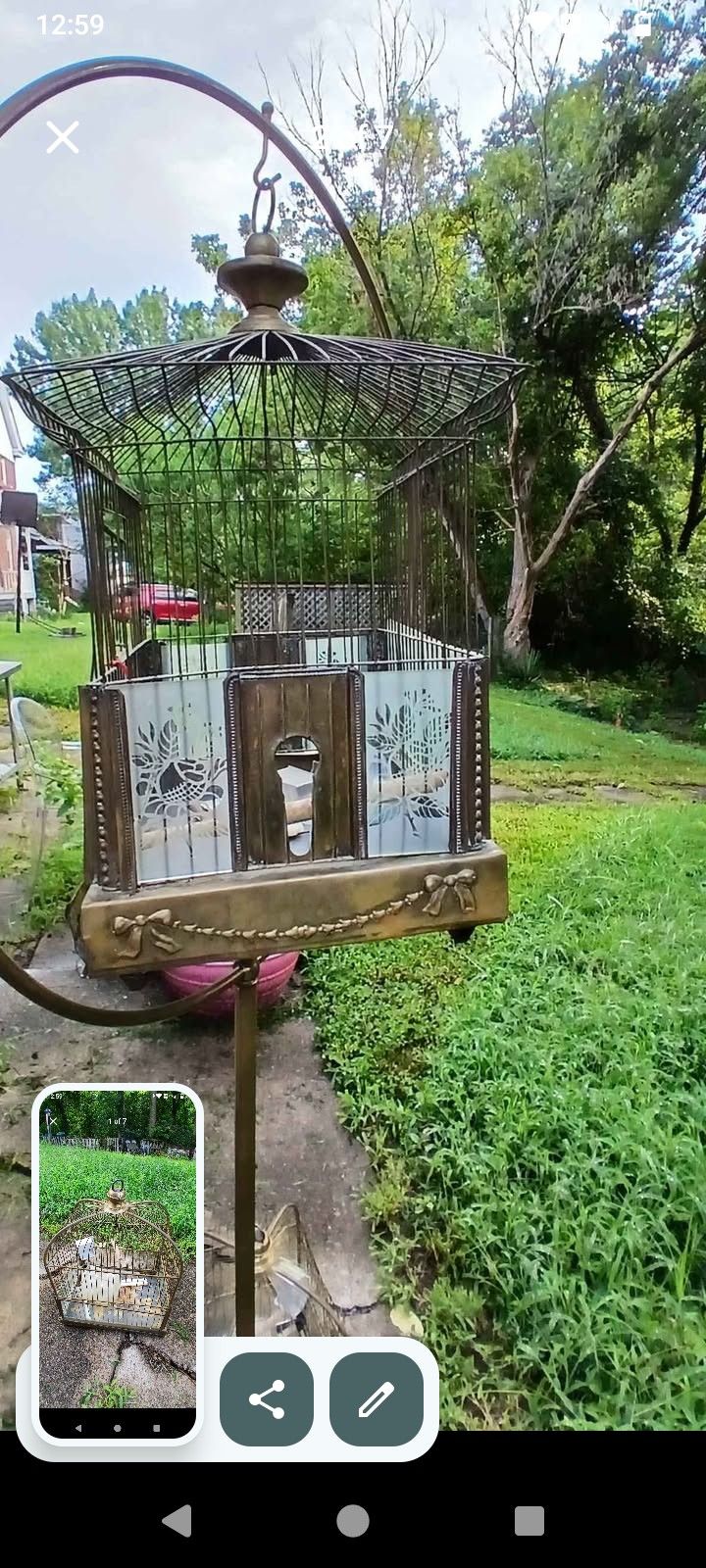 Vintage Brass Bird Cages