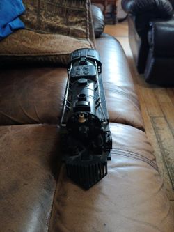 Vintage Black Die-Cast Steam Locomotive Train Engine