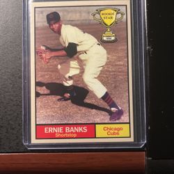 Ernie Banks 2 Card Collection