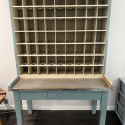 certified antique primitive postal cabinet