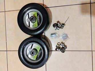 11x6.00-5 Flat Free Lawn Mower Tire and Wheel