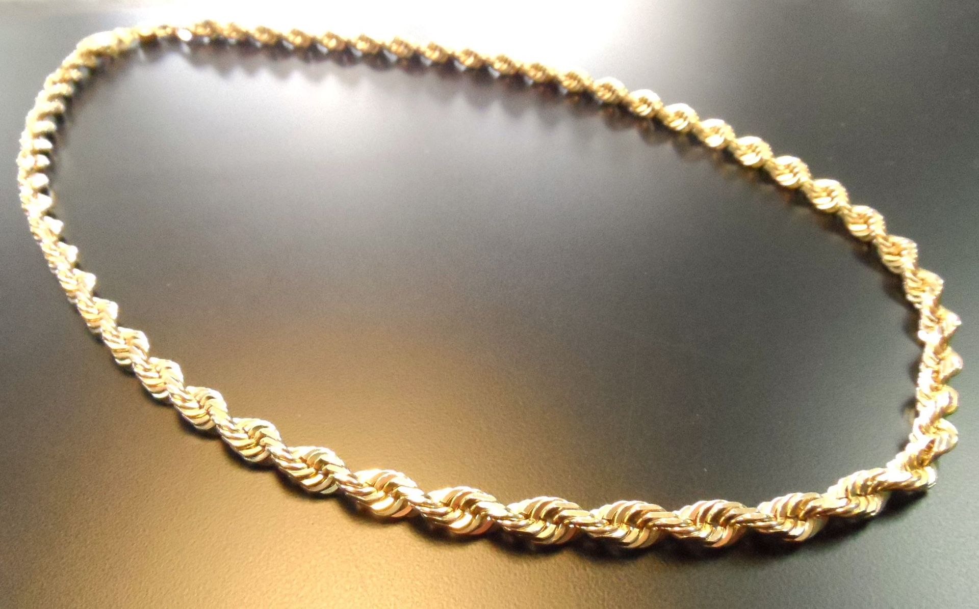 10K GOLD 20INCH ROPE CHAIN (15.7GR)