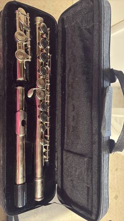 Silver Flute with Carrying Case