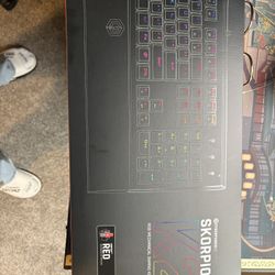 CyberpowerPC Skorpion K2 CPSK303 RGB Mechanical Gaming Keyboard with Kontact ™ Red (Linear) Mechanical Switches, Black
