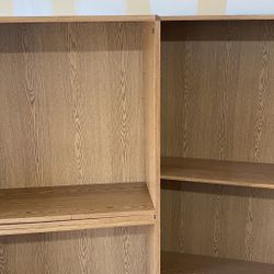 Wood Shelving Bookcase Storage Utility Shelf Wooden Books 