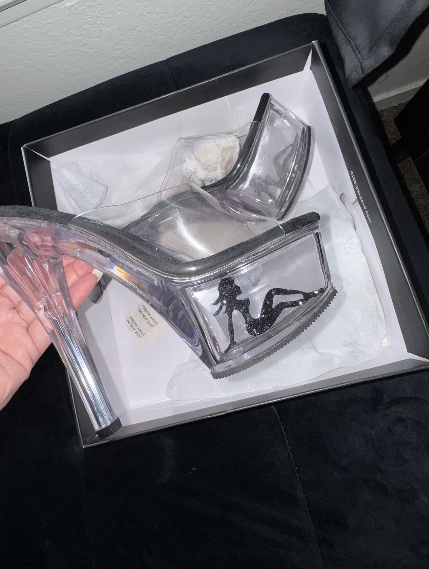 Clear Platform Heels