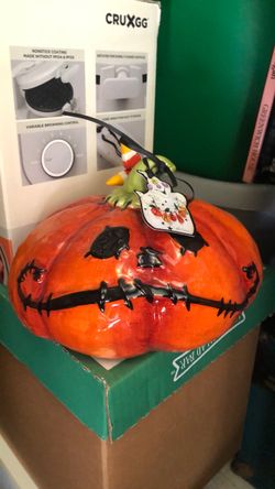 Halloween candy corn pumpkin