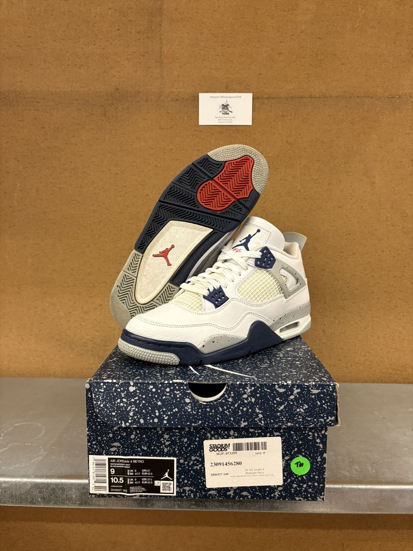 9 - Air Jordan 4 Midnight Navy (Worn)