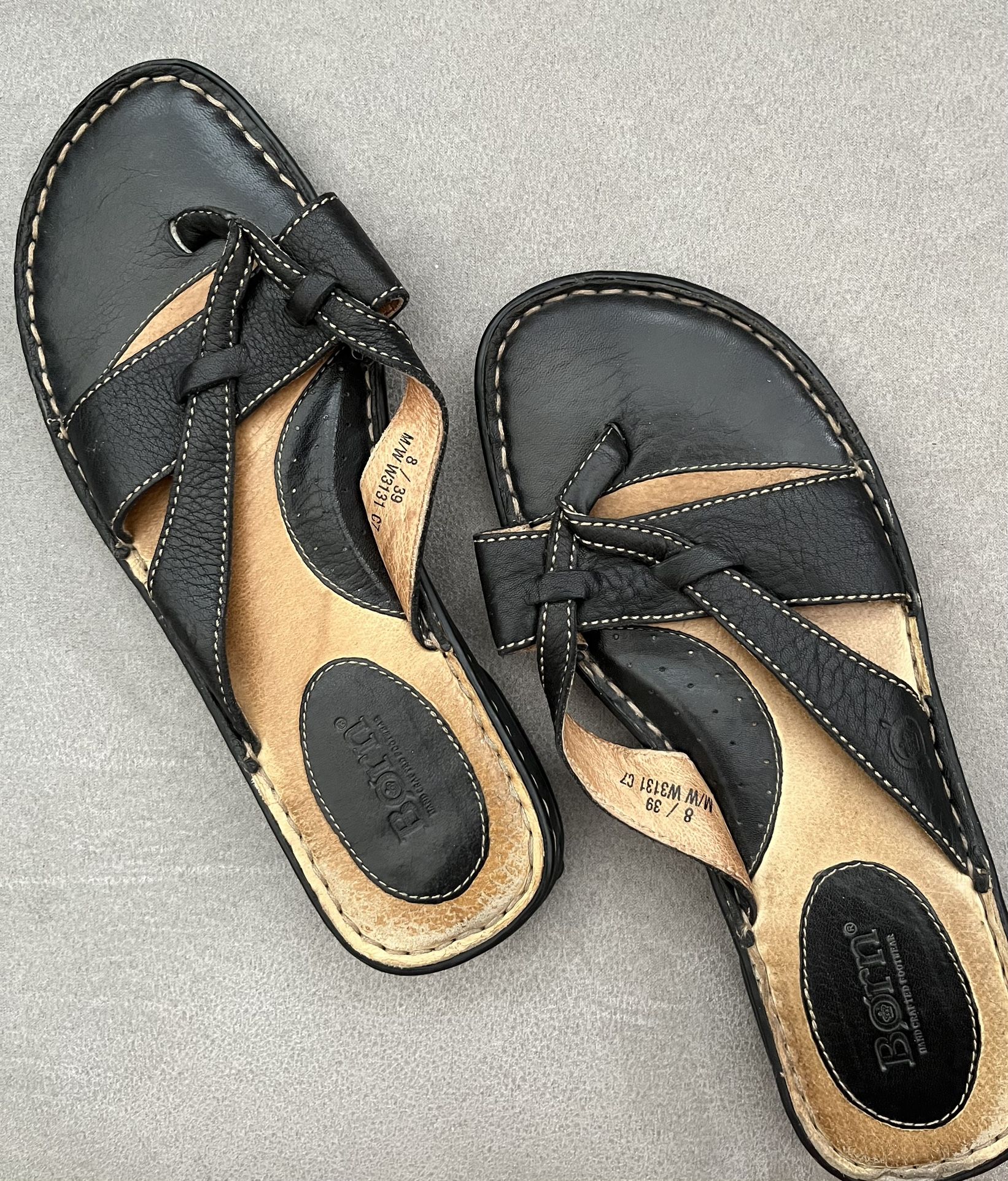 Leather Flip Flops (Born Brand)