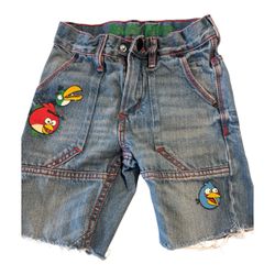 Angry Birds Kids Denim Jean Shorts