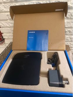 Linksys E1200 N300 Wireless Router 300 Mbps, 4 LAN Ports, Guest Access, Black
