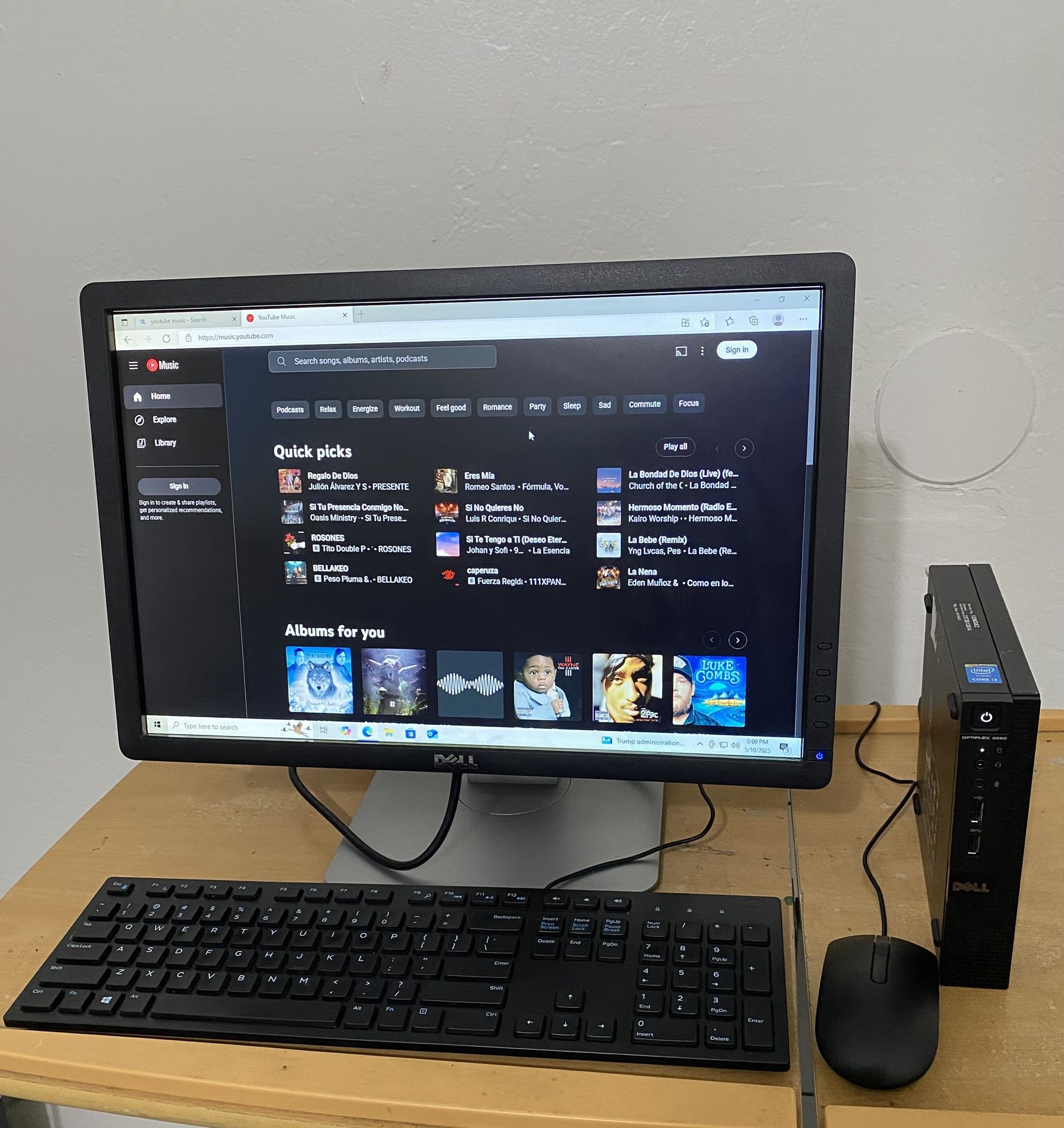 Dell Optiplex 3020M Micro Desktop Mini Tower PC Intel® Core™ i3-4160T CPU @ 3.10GHz 6GB DDR3 SDRAM. 120 GB SSD Windows 10 pro. Microsoft office inst