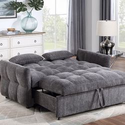 Brand New Grey Sofa Bed Sleeper Futon Financing Available 