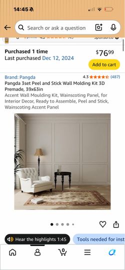 Stick wall molding kits