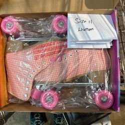 Impala size 11  Pink Tartan