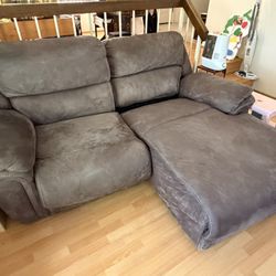 Gray Electric Reclining Sectional Sofa – $100