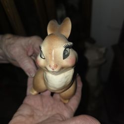 Vintage Bambi Style Fawn Figurine – Cute Woodland Deer Ceramic Collectible