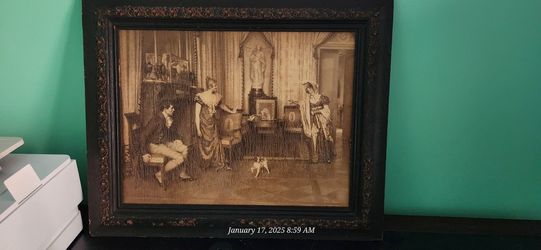 VERY OLD PICTURE DONE ON WOOD