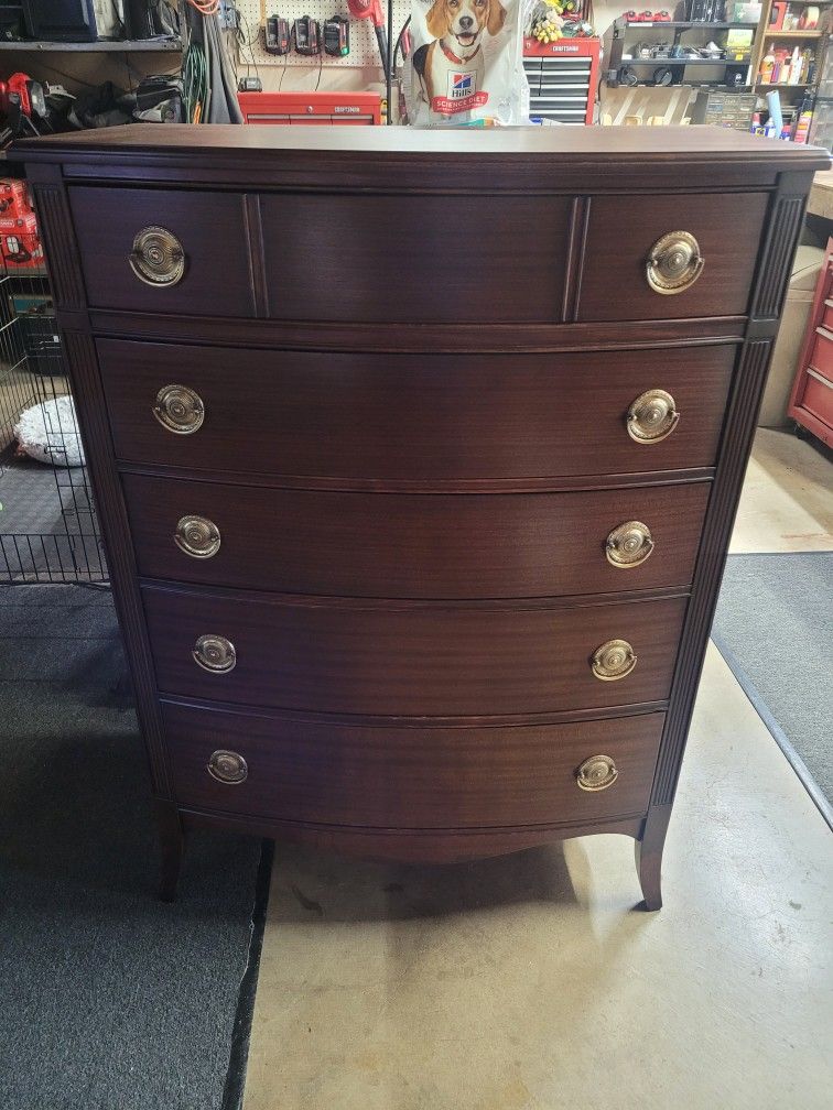 Vintage Mahogany Highboy Dresser