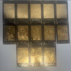 The Heroes Of Baseball 22kt Gold Card Collection 13 Different Players