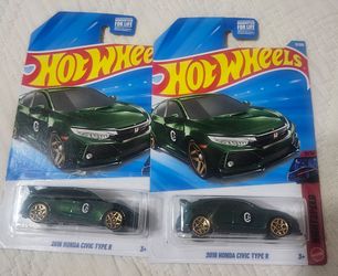 2026 Hot Wheels 2018 Honda Civic Type R Green
