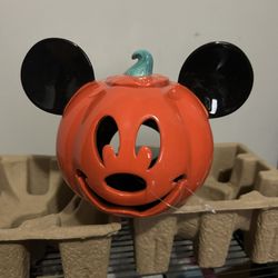 Mickey Pumpkin Candle Holder